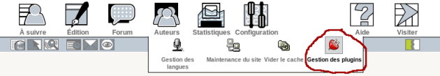 Gestion des plugins dans SPIP