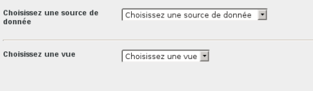 Création d'un cadre Liste de notices