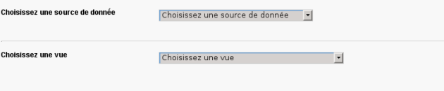 Création d'un cadre Liste de rubriques